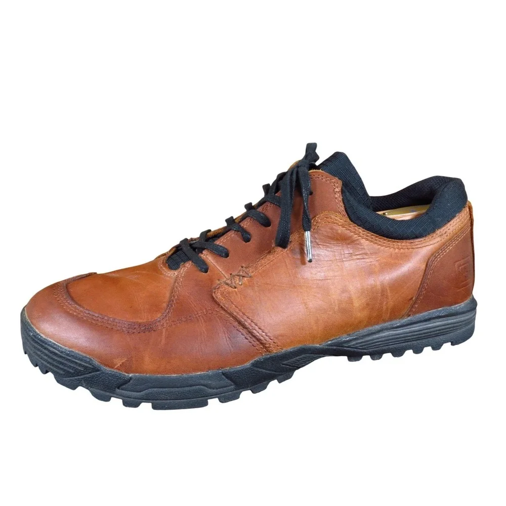 5.11 Tactical Pursuit Mens Oxford Shoes Size 13 Tactical Duty Dark Brown Leather